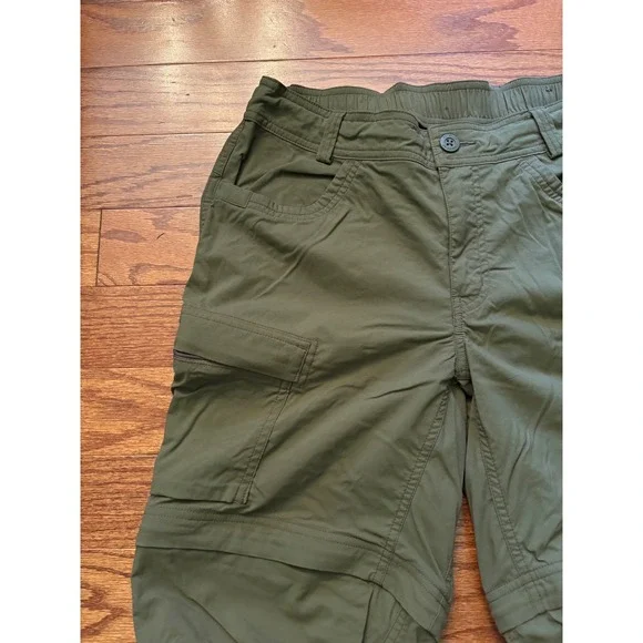 REI Forest Green Convertible Hiking Pants Size 8 - Picture 6 of 14